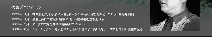 代表プロフィール